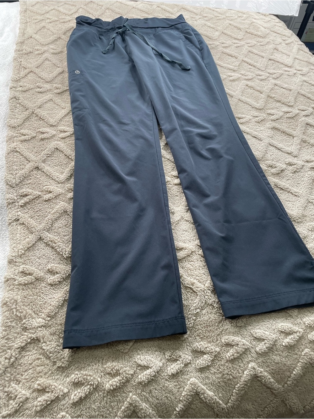 Barco One DK Charcoal Gray Straight Leg Scrub Jogger Pants Sz  Medium - Medical - Picture 10 of 13